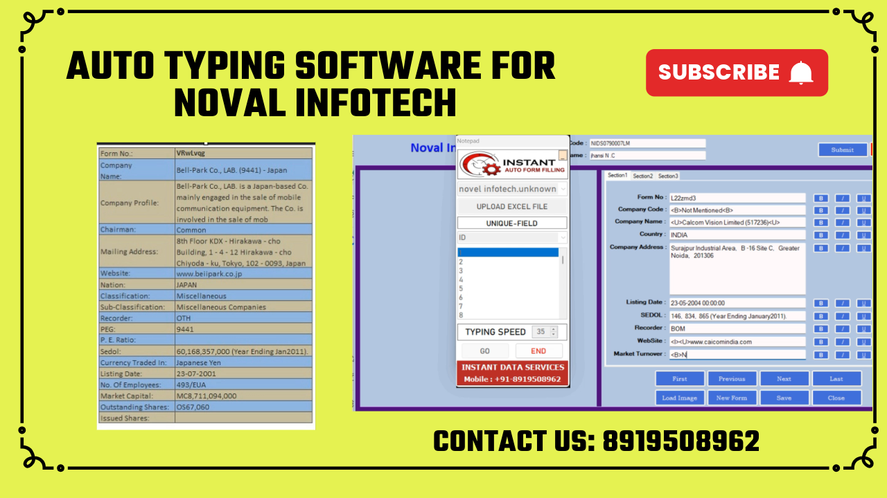 AUTO TYPING SOFTWARE FOR