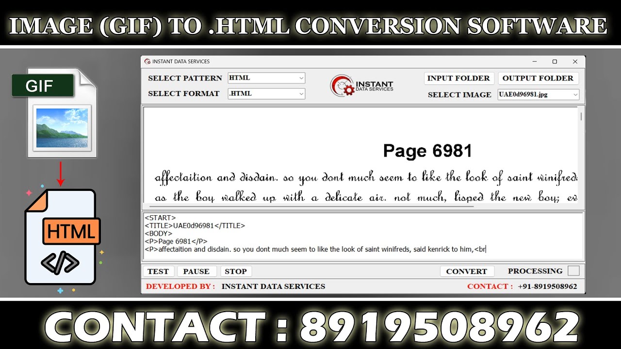IMAGE TO HTML