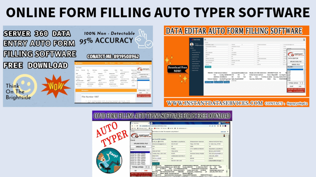 Online Form Filling Auto Typer Software