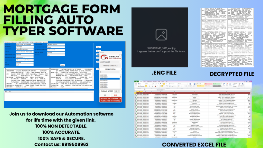 Mortgage Auto Form Filling Software Form Filling Auto Typing Software